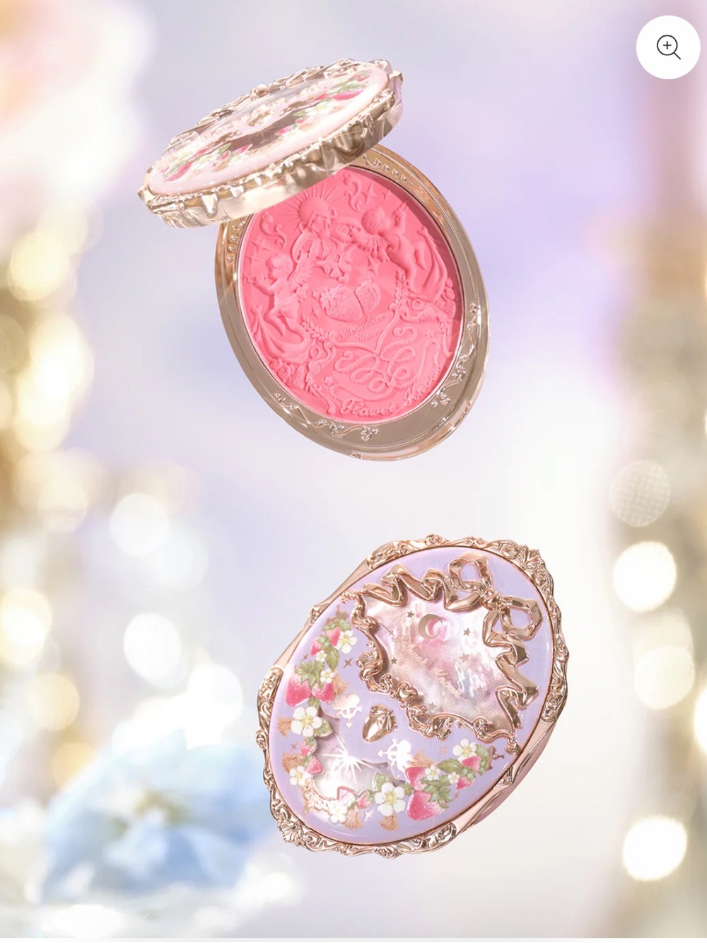 Violet Strawberry Rococo Embossed Blush (#G02)